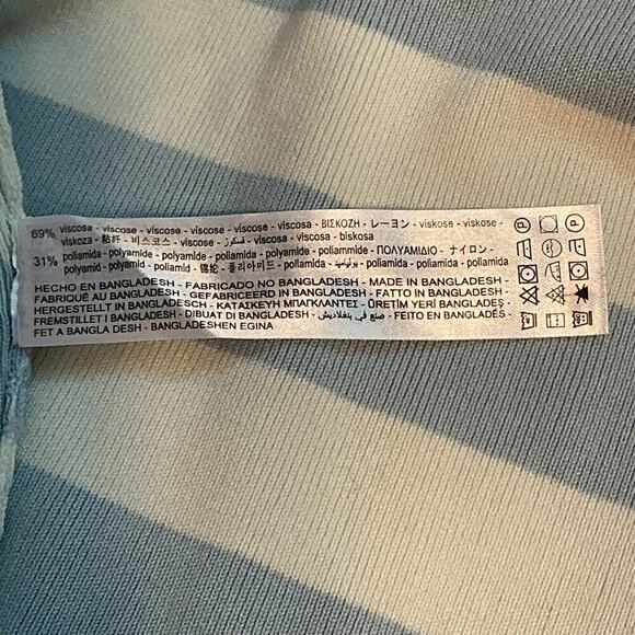 ZARA Cropped Knit Tank Top Sleeveless Stripped Light Blue/Red 2 Pc Bundle Size S - Picture 6 of 9